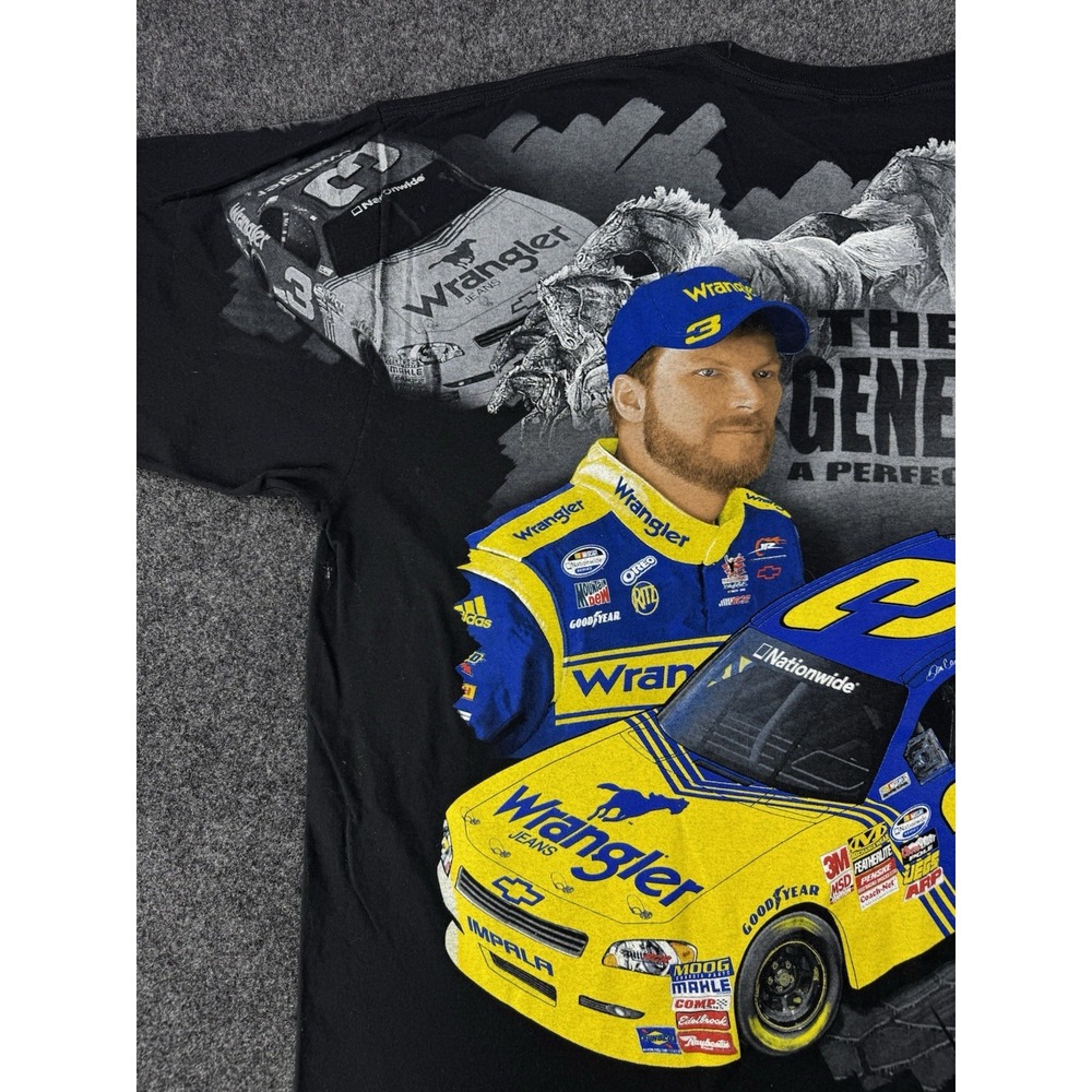 Dale Earnhardt Jr & Sr NASCAR Wrangler #3 Hall of Fame T-Shirt 3XL Chase Auth - Picture 6 of 11